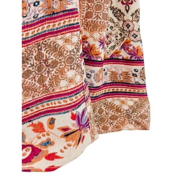 NWT Free People Mixed Print Wide Leg Flare Pants XL | Boho Indie Sleaze Festival - Picture 10 of 16